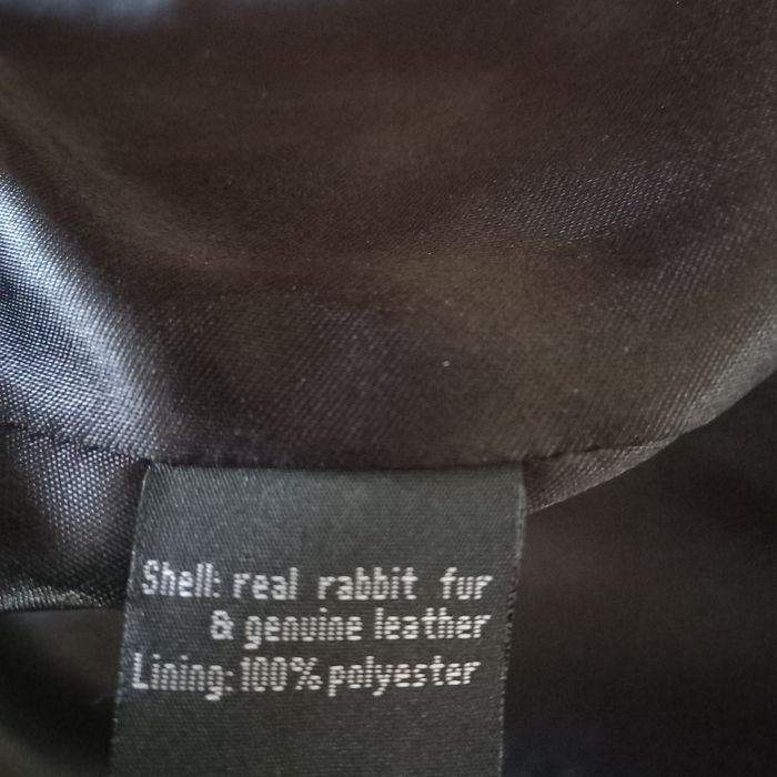 Kamizelka nie Ochnik futro królik skóra naturalna 38 M