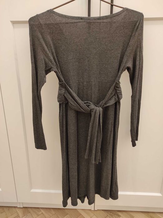 Piekna szara sukienka ciążowa i do karmienia piersią, 9fashion M