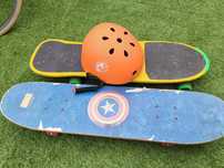 Skate e capacete