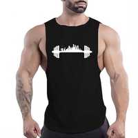 Koszulka tank-top na siłownię z motywem gym/fitness/siłownia (M)