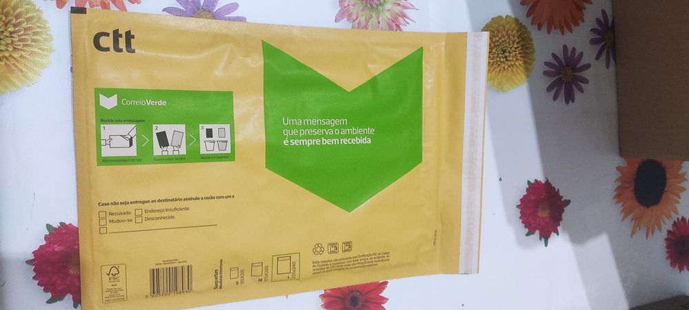 Envelopes correio verde