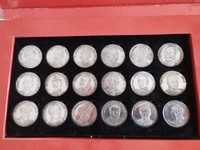 Rostos da República - Colecção de 18 de moedas de Prata