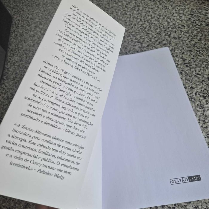 Livro totalmente novo "A Terceira Alternativa" de Stephen R. Covey