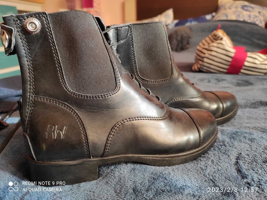 ZESTAW DO JAZDY KONNEJ bryczesy, sztylpy, sztyblety, kask, torba