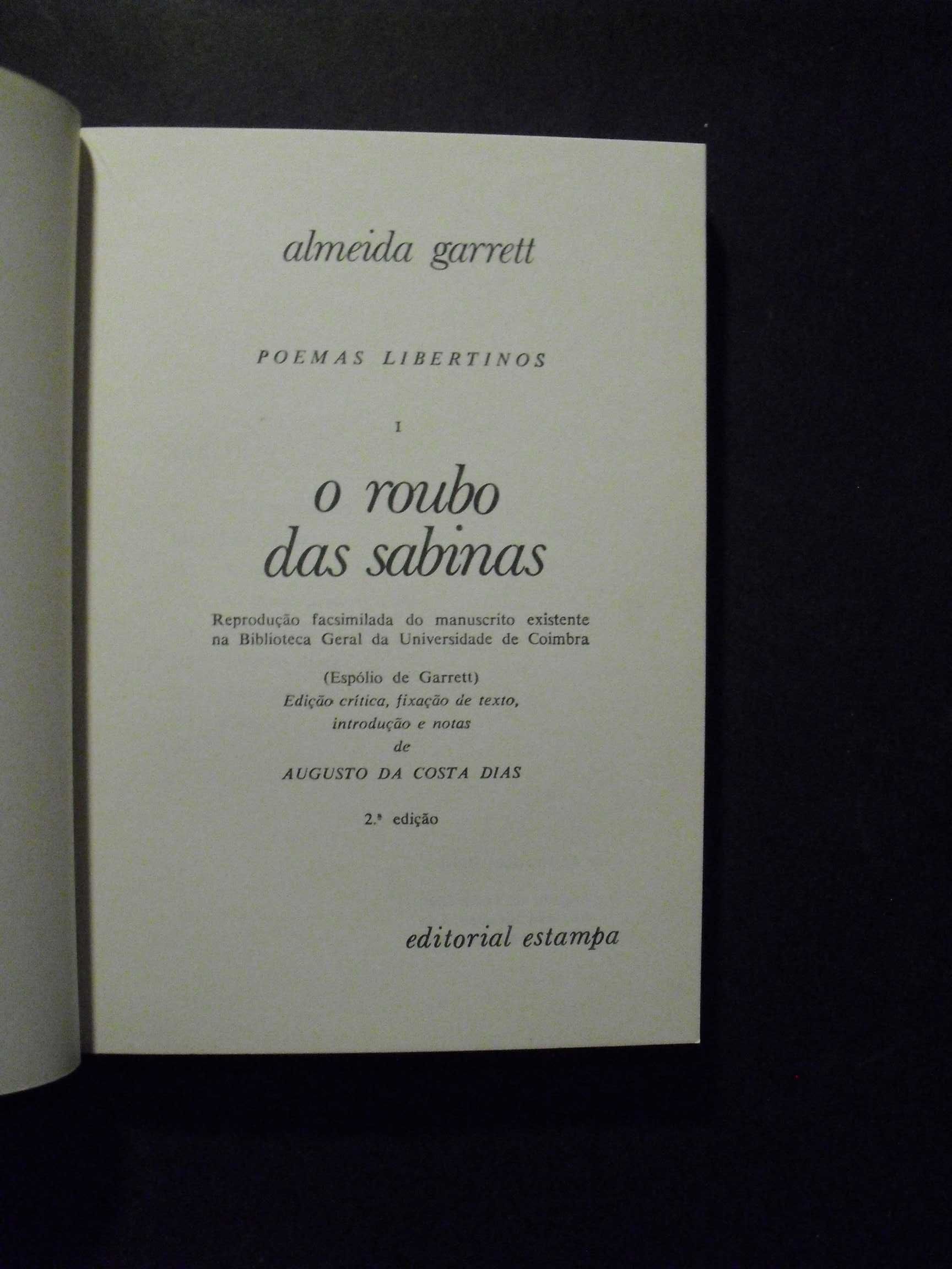 AUGUSTO DA COSTA DIAS-ALMEIDA GARRET-O ROUBO DAS SABINA