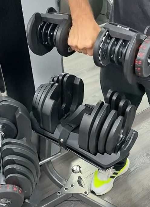 гантели до 40 кг регулируемые 17 уровней с платформой гантеля гантель