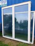 Okno 207x228 balkonowe drzwi tarasowe plastikowe rozwierno uchylne
