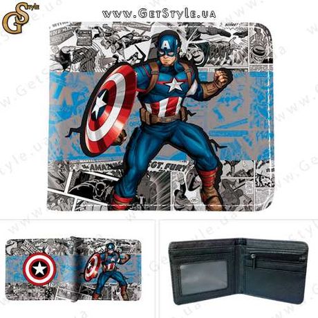 Кошелек Капитан Америка Captain America 3856