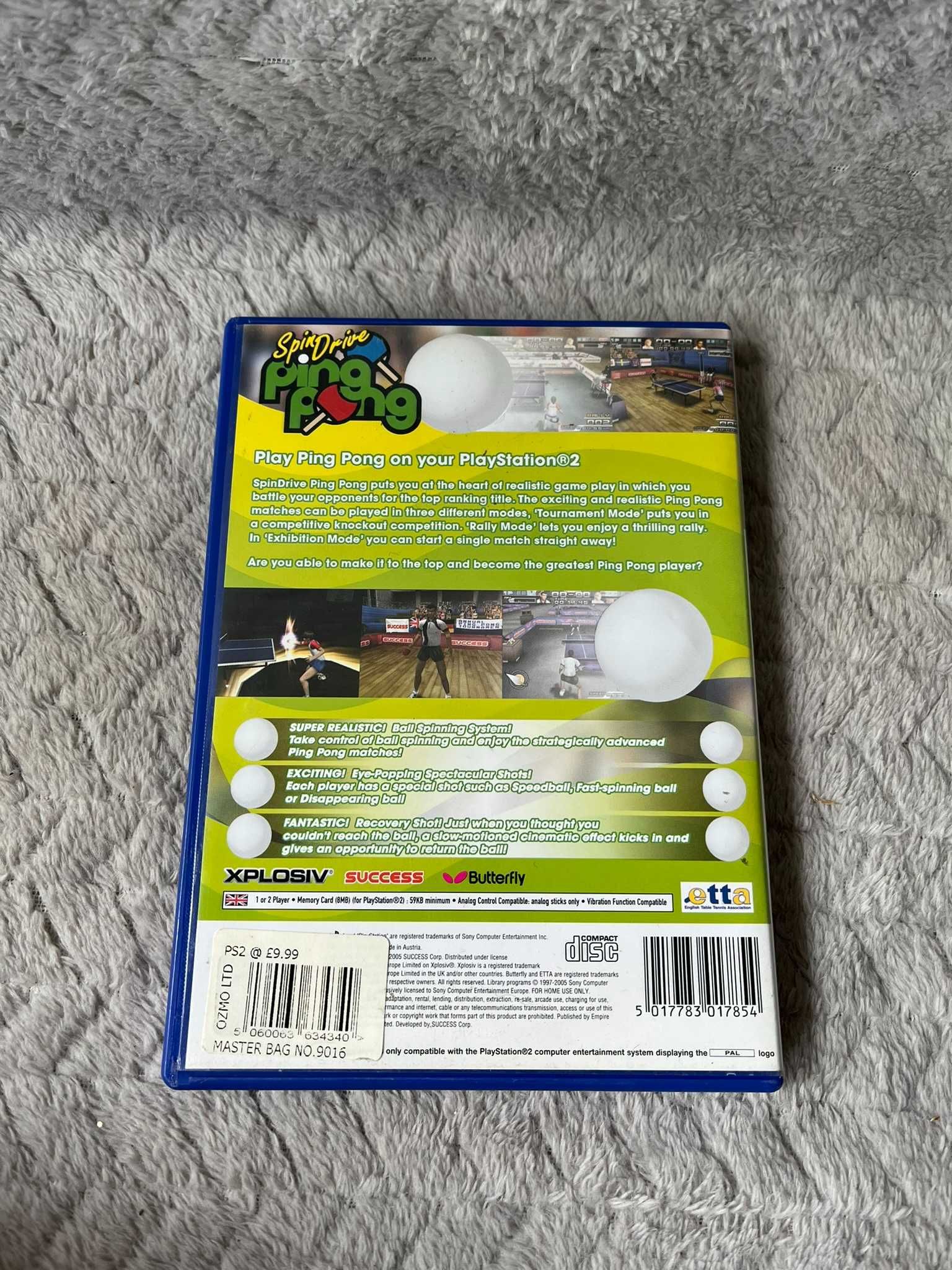 Spindrive PING PONG Sony PlayStation 2