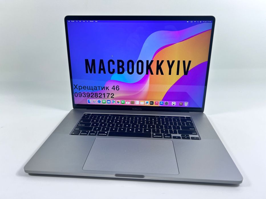 MacBook Pro 16 2019 (2020) i9 64GB RAM 512GB SSD Space ГАРАНТІЯ mk019