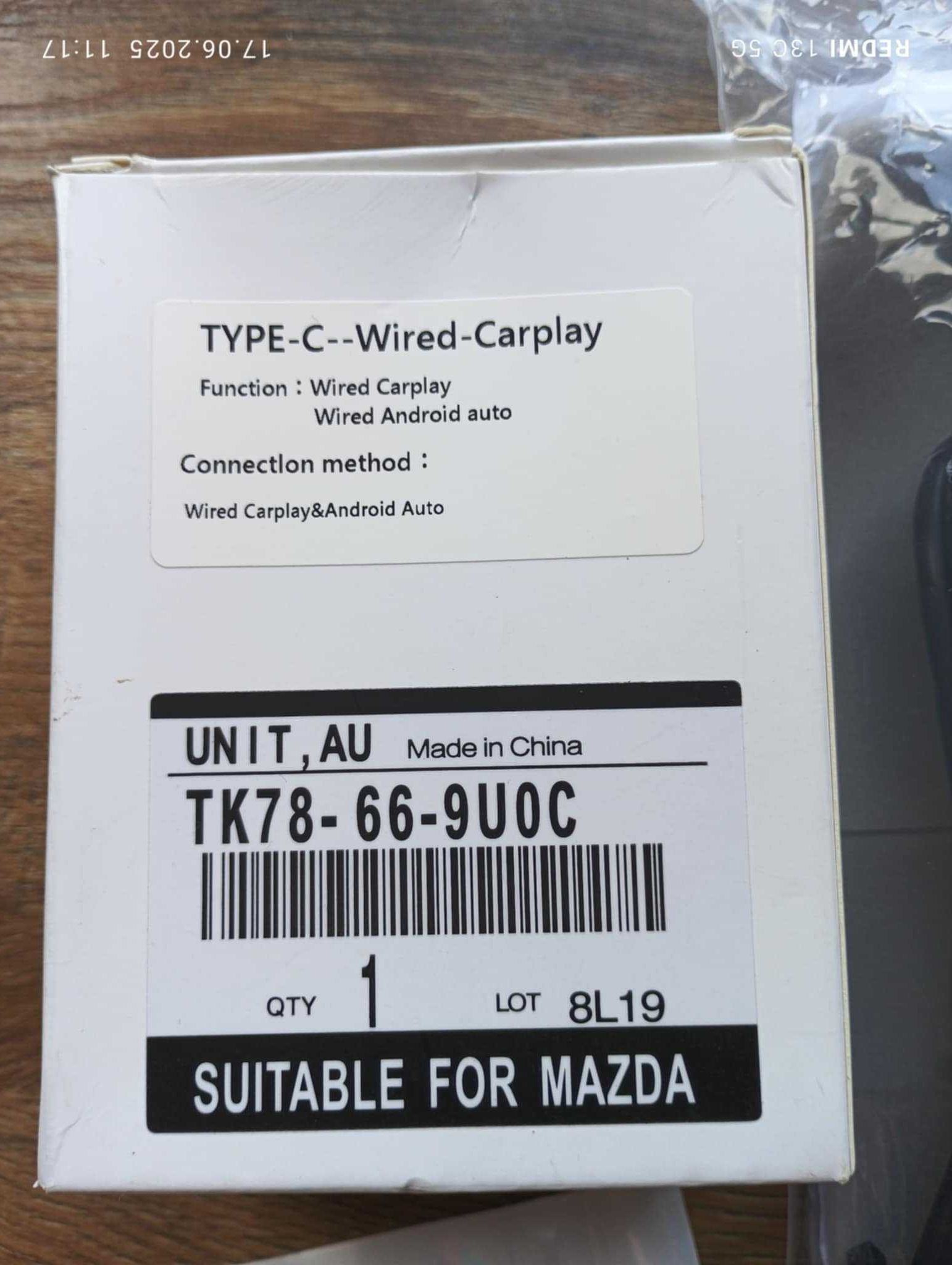 System Carplay/Android Auto do Mazdy