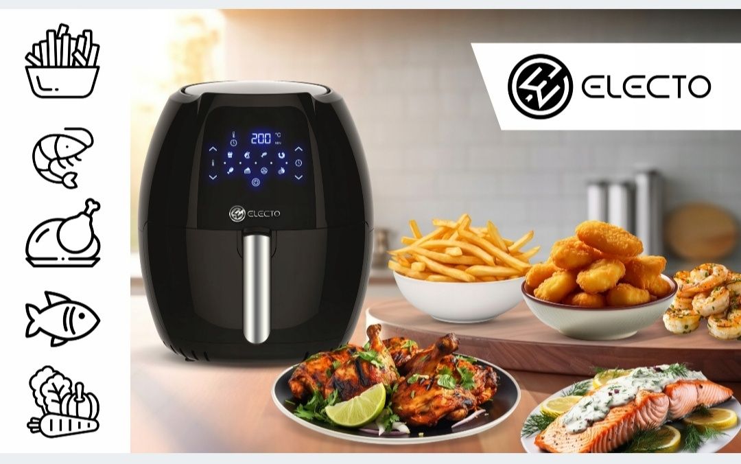 Frytkownica electo XXL 8l beztłuszczowa