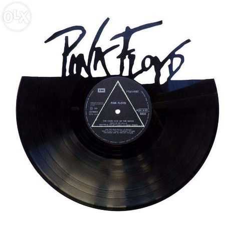 Pink Floyd Silhueta decorativa feita com um disco de vinil