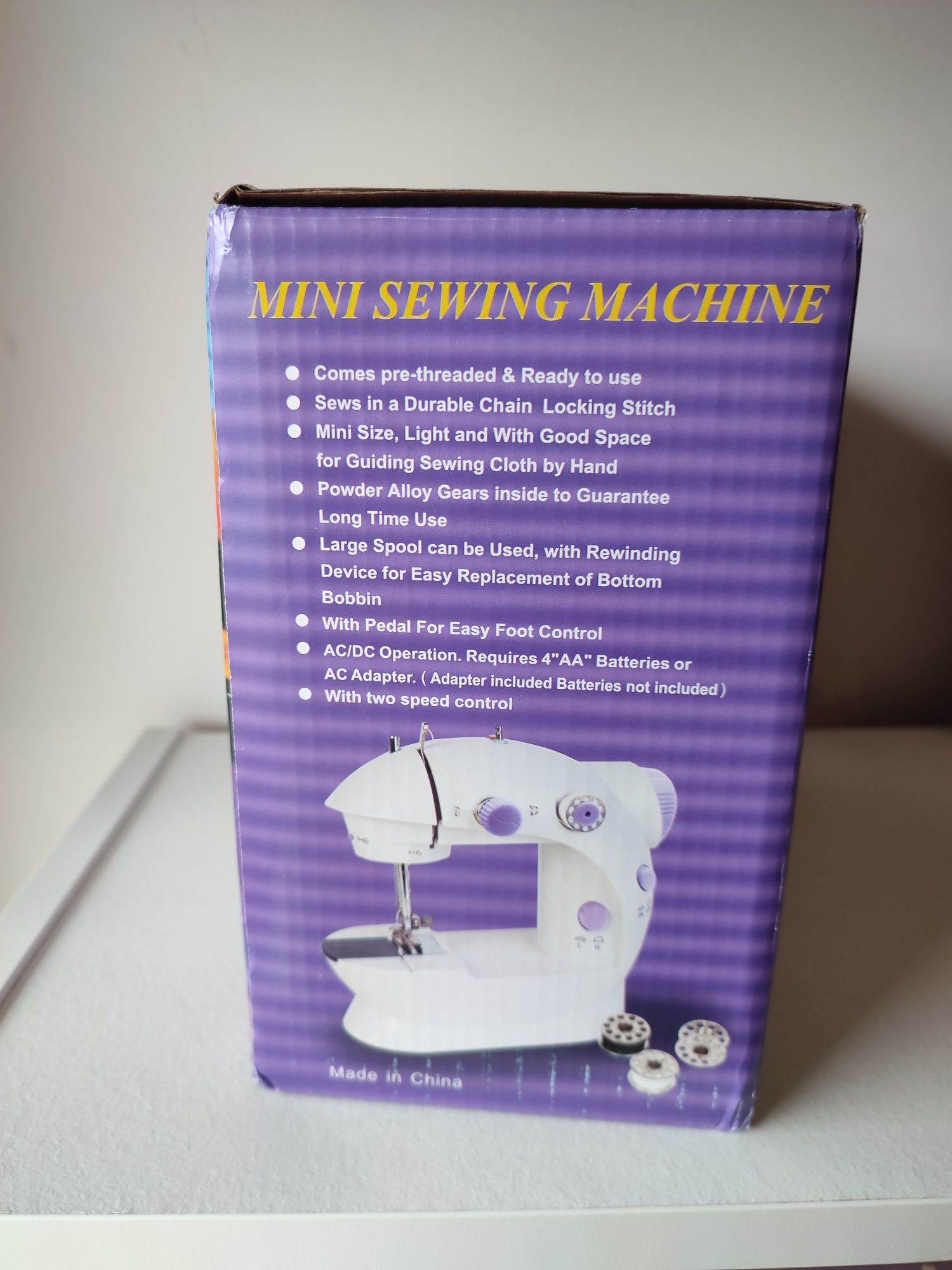 Máquina costura portátil para iniciantes