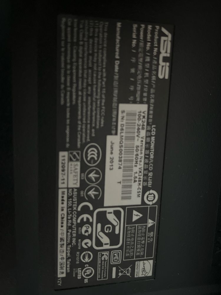 Monitor ASUS VK248