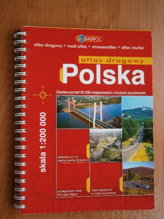 Atlas drogowy POLSKA Skala 1:200 00