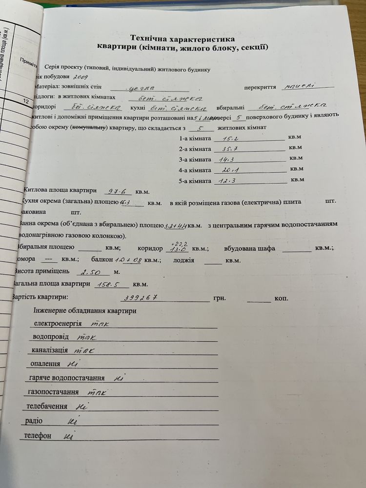 Продаю дворівневу сиру квартиру.
