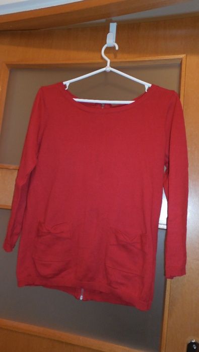 Sweter z zamkiem na plecach, walentynki, Reserved, roz, M