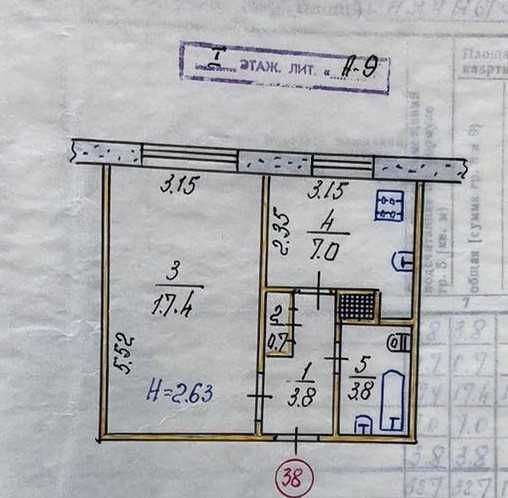 Продаж 1 кім квартири м-н Сонячний б.46