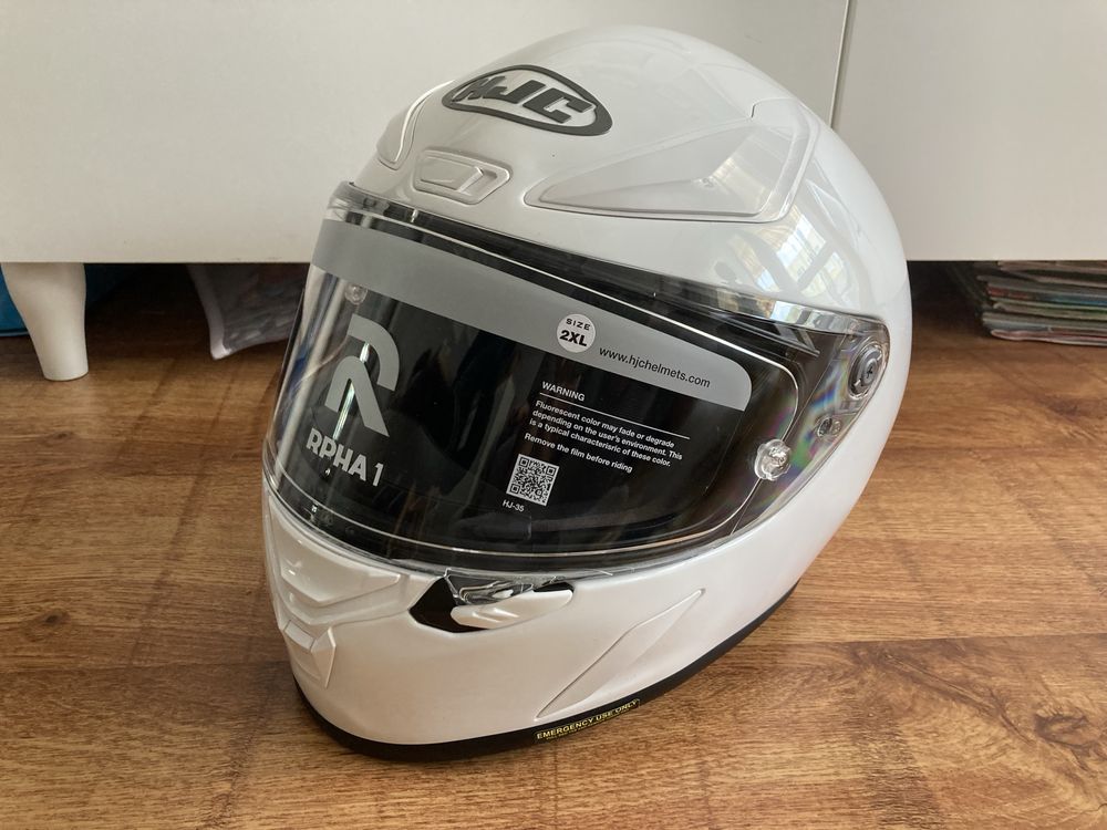 Kask integralny HJC RPHA 1 Solid biały XXL