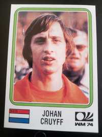 Cromo Panini World Cup Story de Johan Cruyff no Mundial 74 na Alemanha