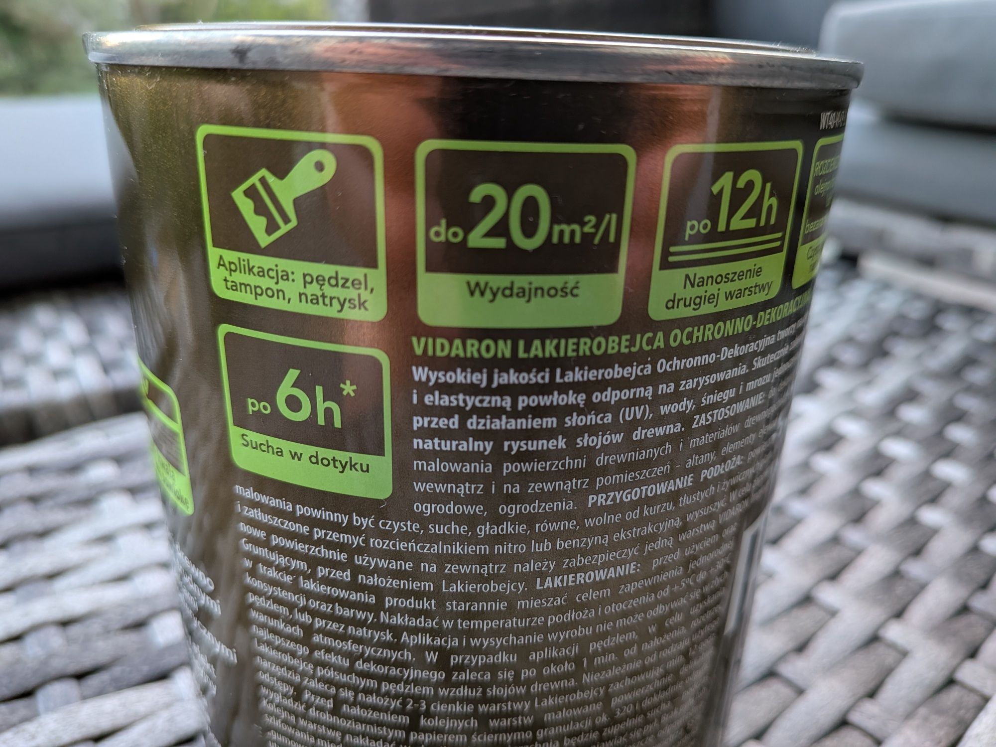 Lakierobejca Vidaron 750 ml L05 Teak
