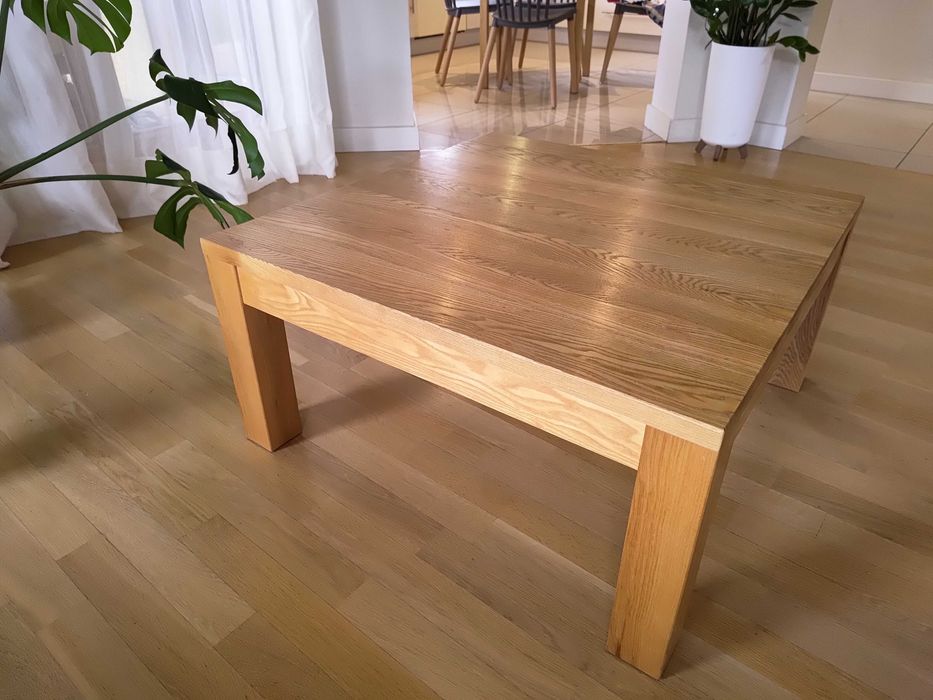 Stolik kawowy, jesion, lite drewno