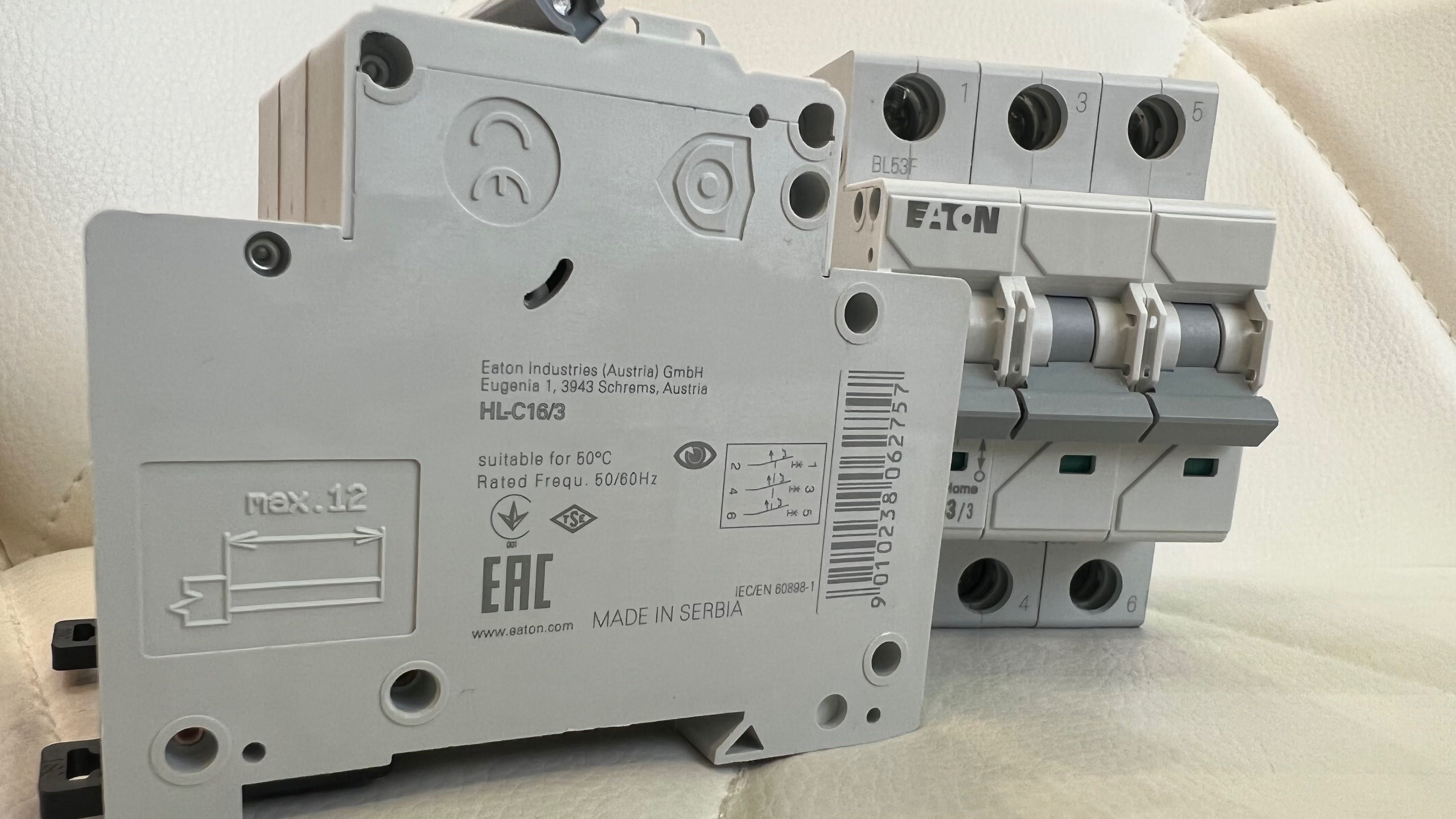 Eaton 16A 25A 3 полюс Автомат пакете к рубильник