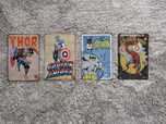Metalowa tabliczka obraz vintage retro Thor Batman kapitan Ameryka