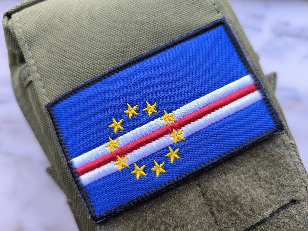 Cabo Verde - Bandeira Patch com velcro