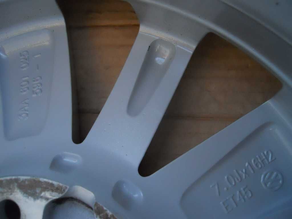 Oryginalne felgi aluminiowe 16 VW, AUDI, SKODA, SEAT, 5x112, 7J, ET45