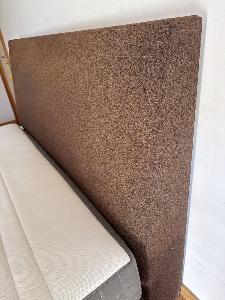Cama de casal com colchao e cabeceira