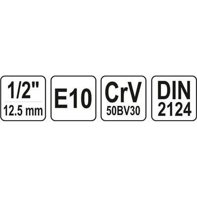 Nasadka Torx E10 1/2" Yato