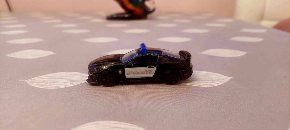 Majorette, Ford Mustang GT, Black - Police, 1:64