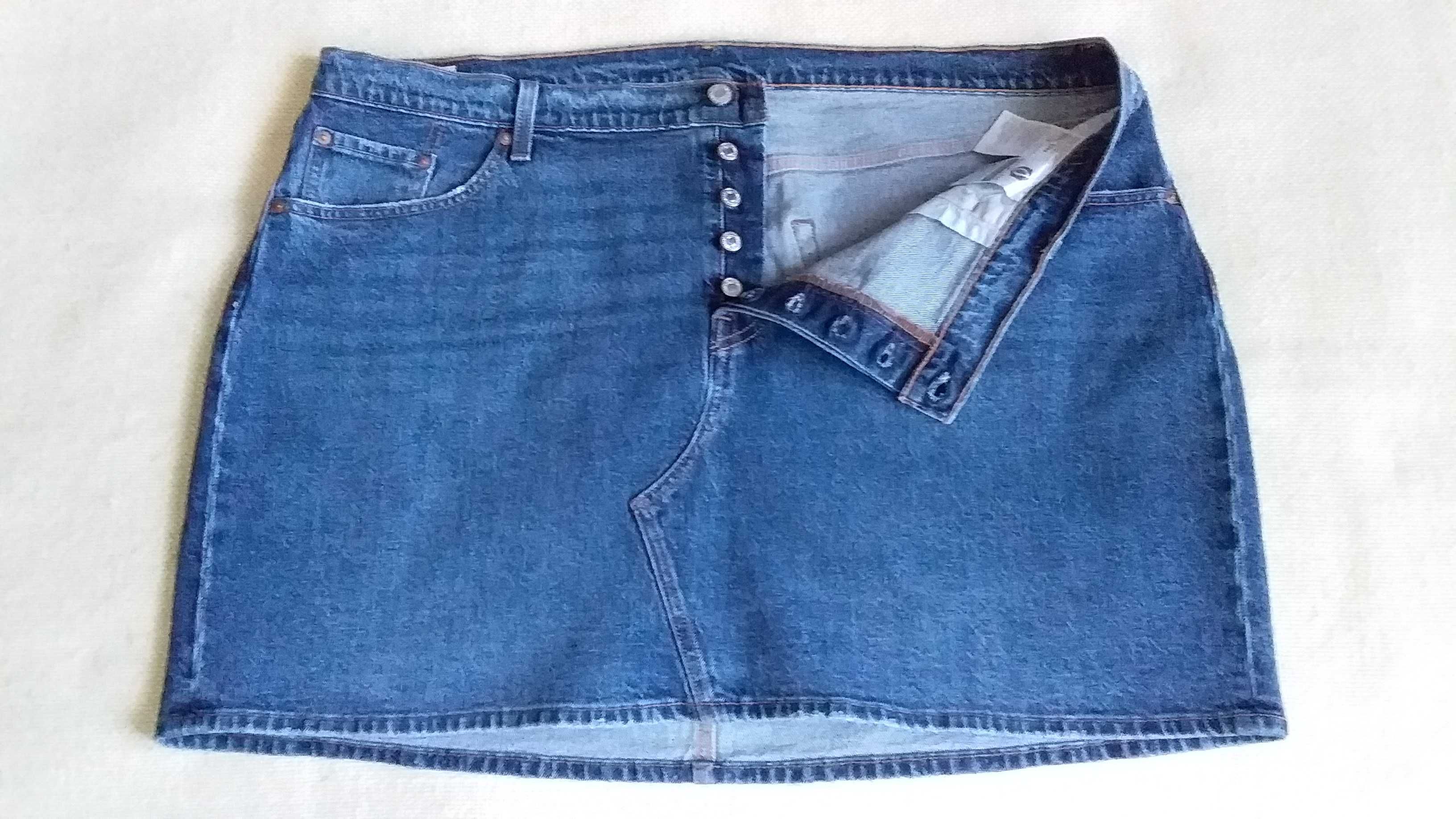 Levis Big E джинсовая (деним) юбка 18W (52-54).