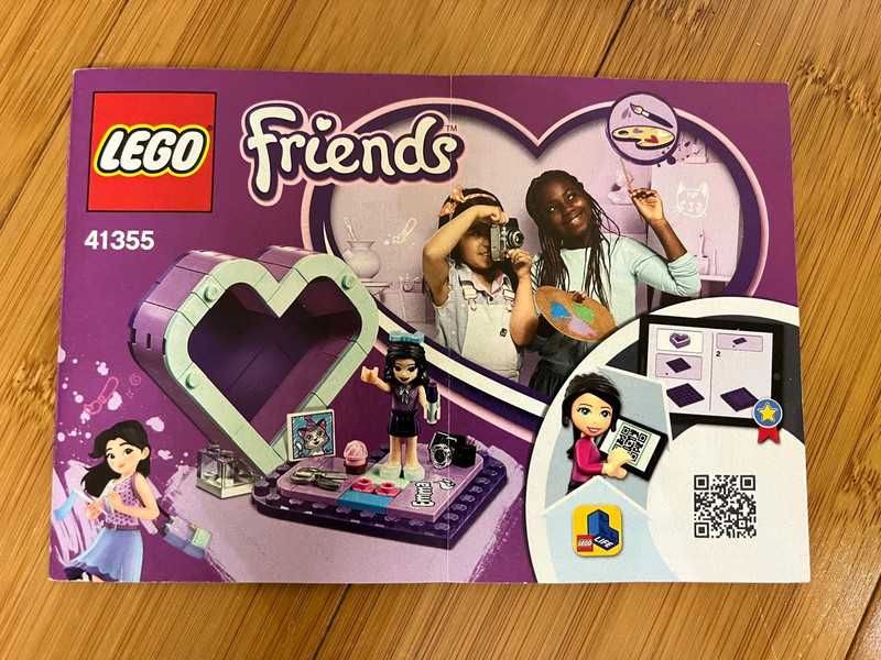 Klocki LEGO Friends 41355 Pudełko w kształcie serca Emmy