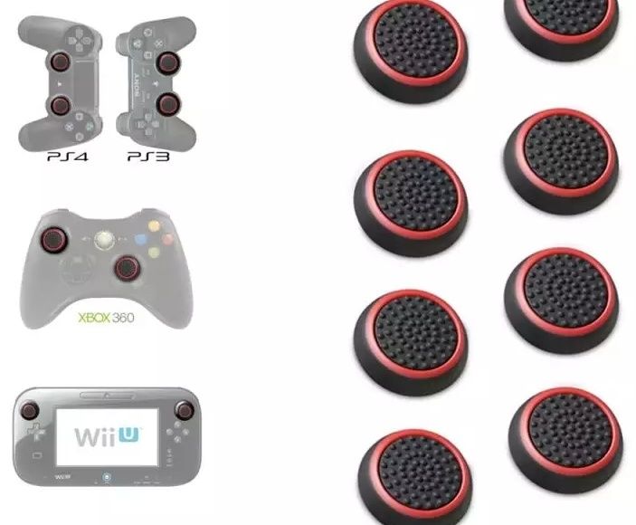 Borrachas Analógicos PS3 PS4 Xbox 360 Xbox & Autocolantes Vinil PS4