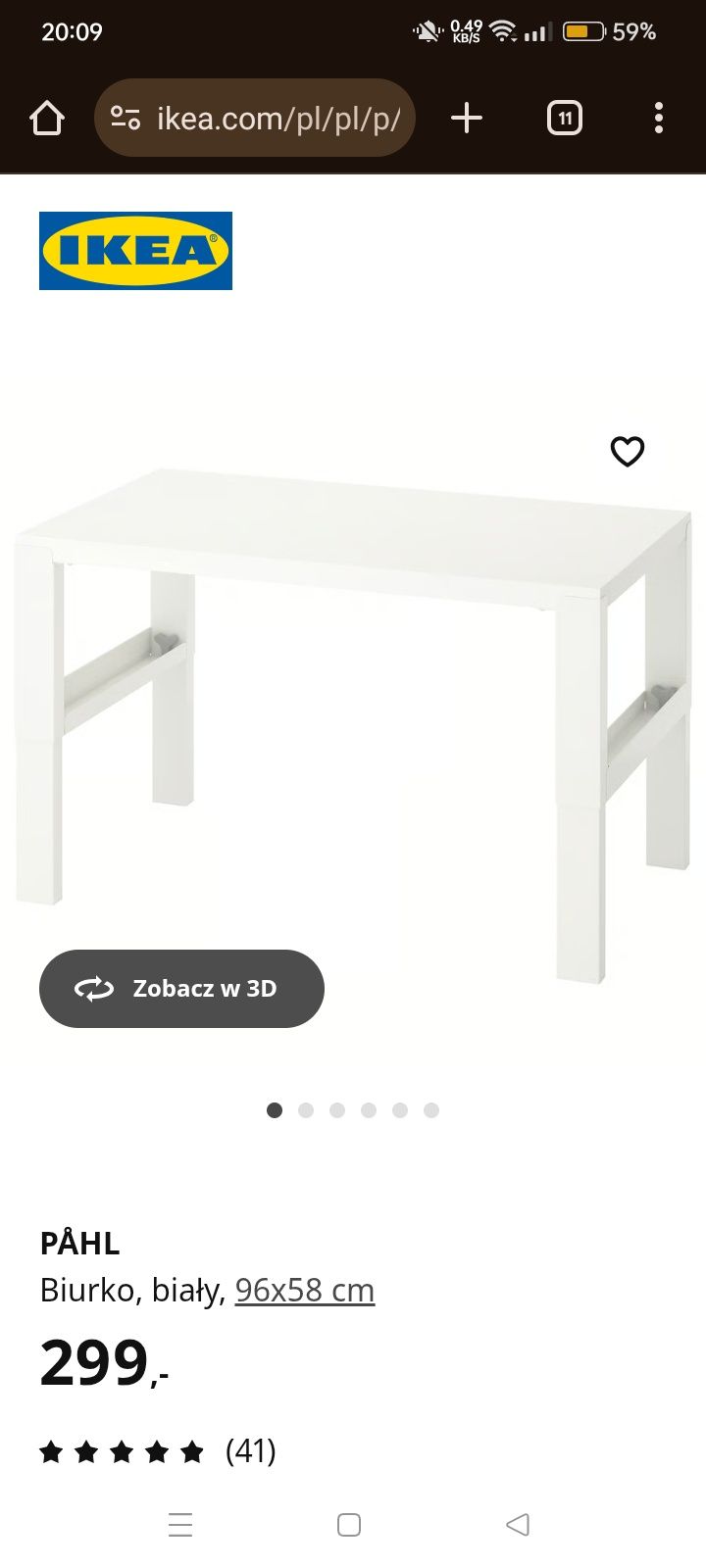 Biurko dziecięce IKEA