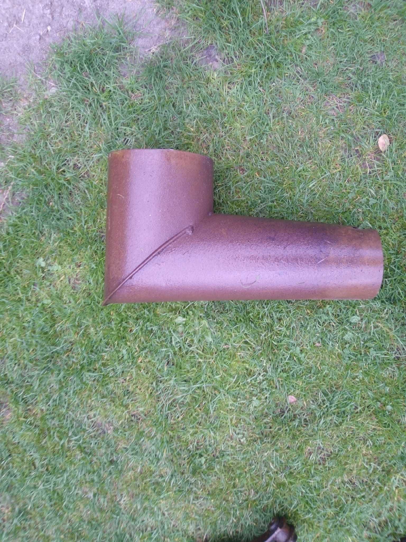 Kolano stałe spalinowe 90 stopni średnica fi 20cm rurowe rura do pieca