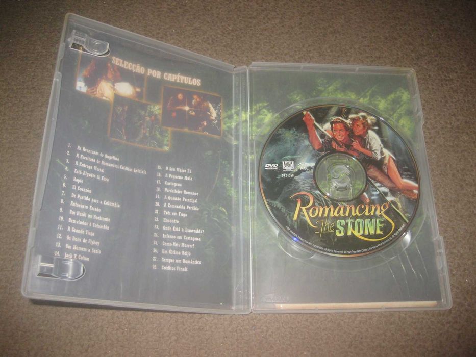 DVD "Em Busca da Esmeralda Perdida" com Michael Douglas/Raro!