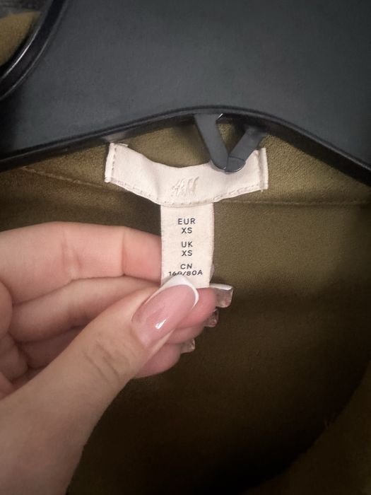 Koszula narzutka h&m oliwka roz xs oversize