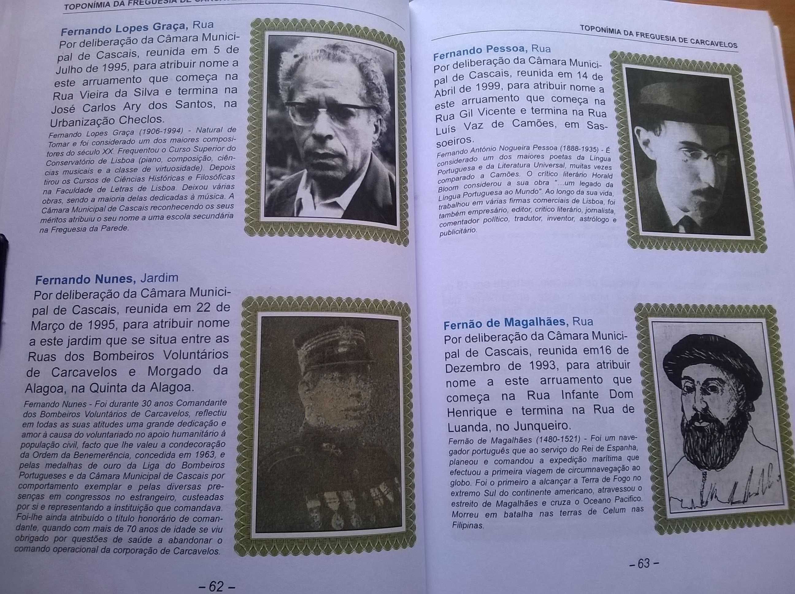 Toponímia da Freguesia de Carcavelos - Manuel Eug. e José Ricardo