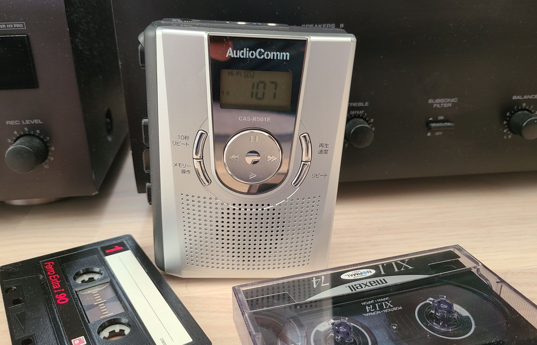 Кассетный плеер-диктофон АudioComm с встроенным модулем памяти (Видео)