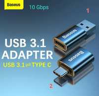 Перехідник адаптер Baseus Mini USB 3.1/Type-C/USB 3.1