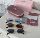 Солнцезащитные очки ромб miu miu полный комплект