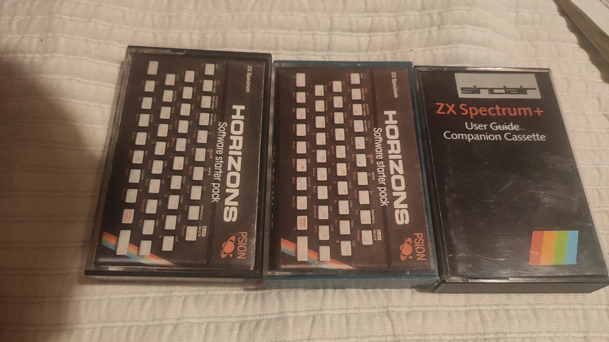 K7 originais ZX Spectrum (Versão portuguesa e inglesa) e ZX + inglesa