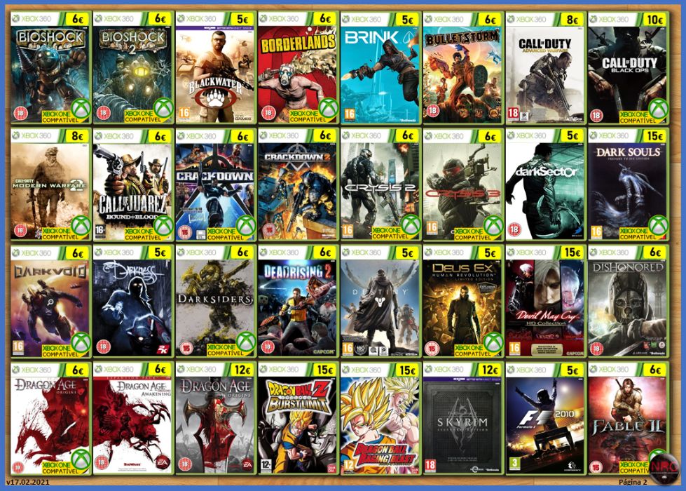 [XB360] 162 Jogos XBOX 360 (PORTES GRÁTIS Qualquer Quantidade)