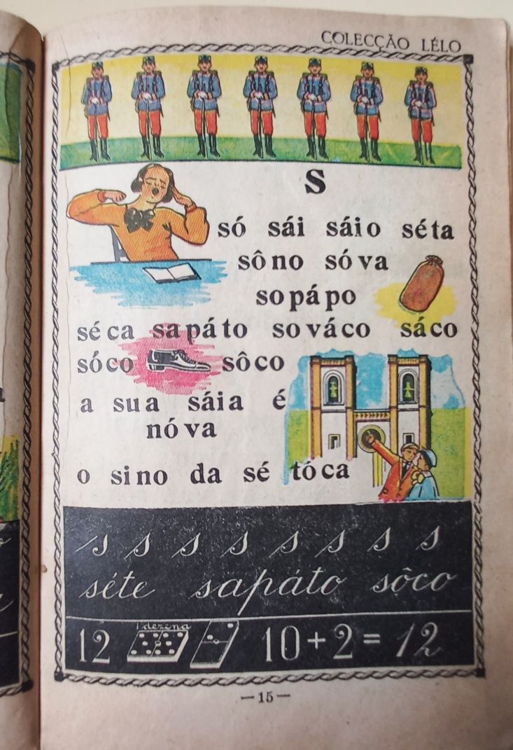 Cartilha escolar da Lello, de 1912. PORTES GRÁTIS.