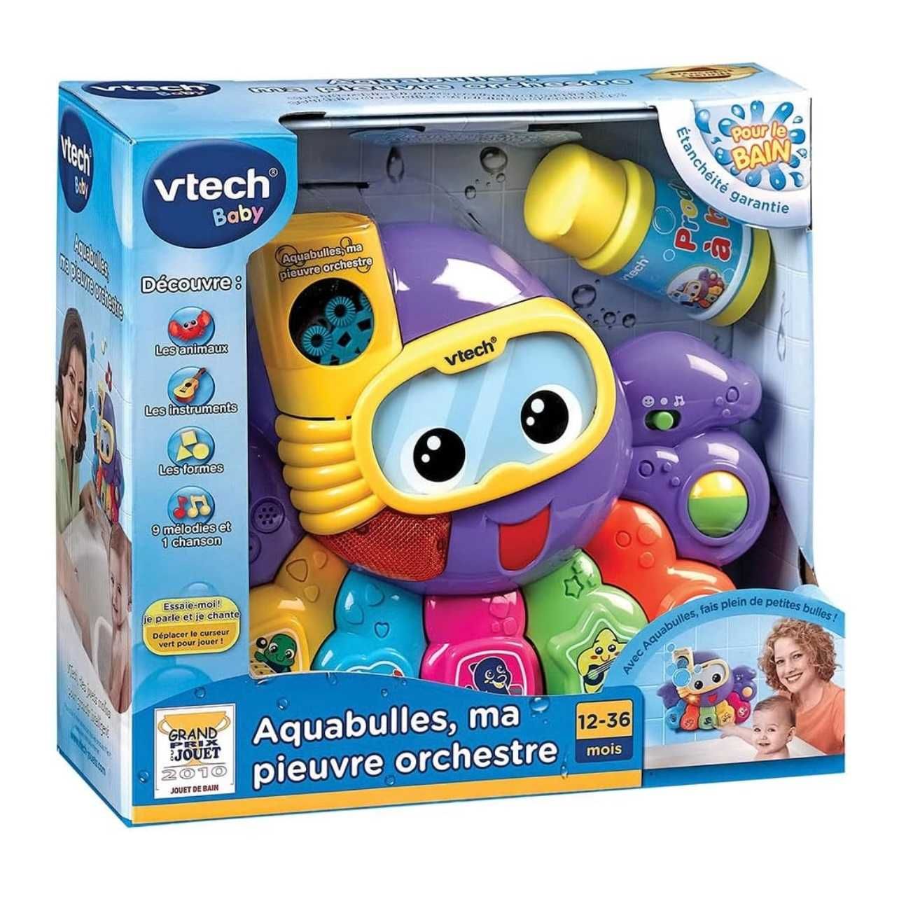 Brinquedo de banho Vtech bolhas de sabão - Polvo Orquestra