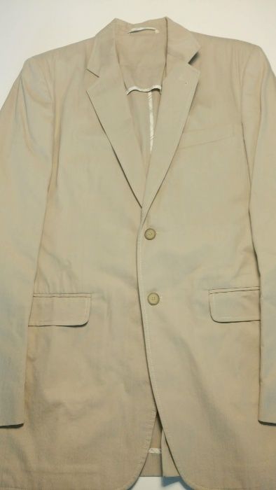 garnitur męski beżowy casual na lato MARCO FERETTI rozm 188/100